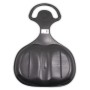 Anthrazitfarbener KHW Rutschteller Snow Glider mit Griff, 58x39x1,5 cm.