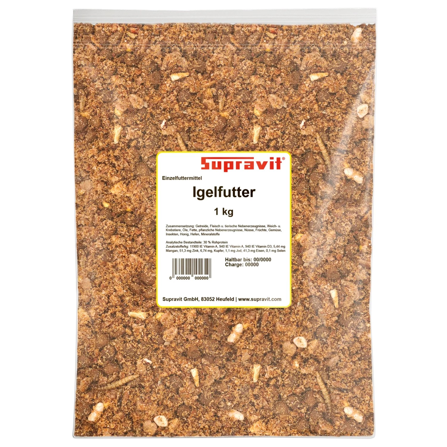 Supravit Igelfutter mit Insekten und Nüssen