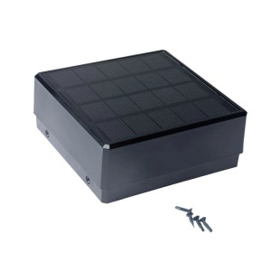 Home Deluxe Nutleiste Callux Stripe mit Solar LED, anthrazit, 1er Set für Zaunbau & Sichtschutz.
