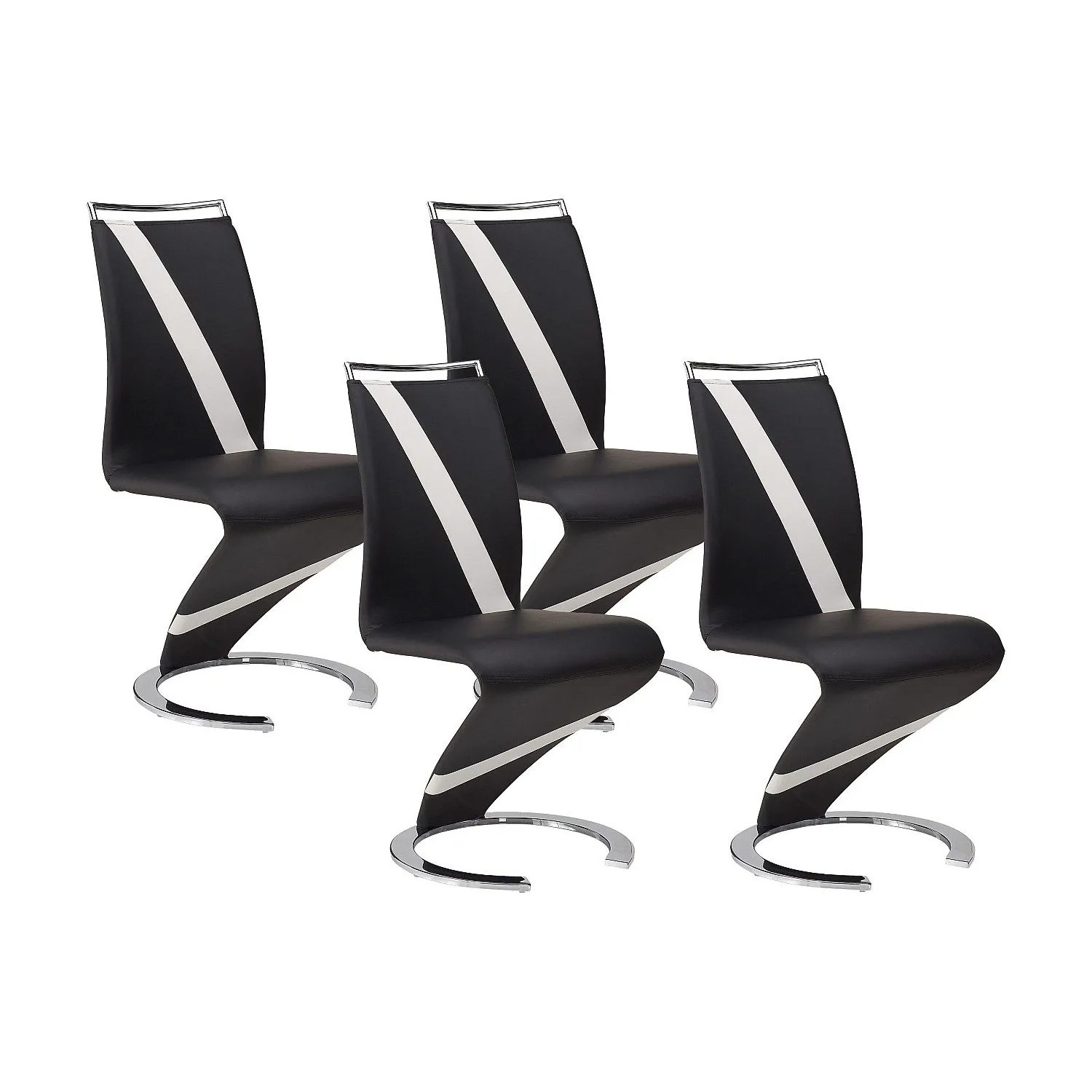 Vente-unique Stuhl Twizy Schwarz 61 cm