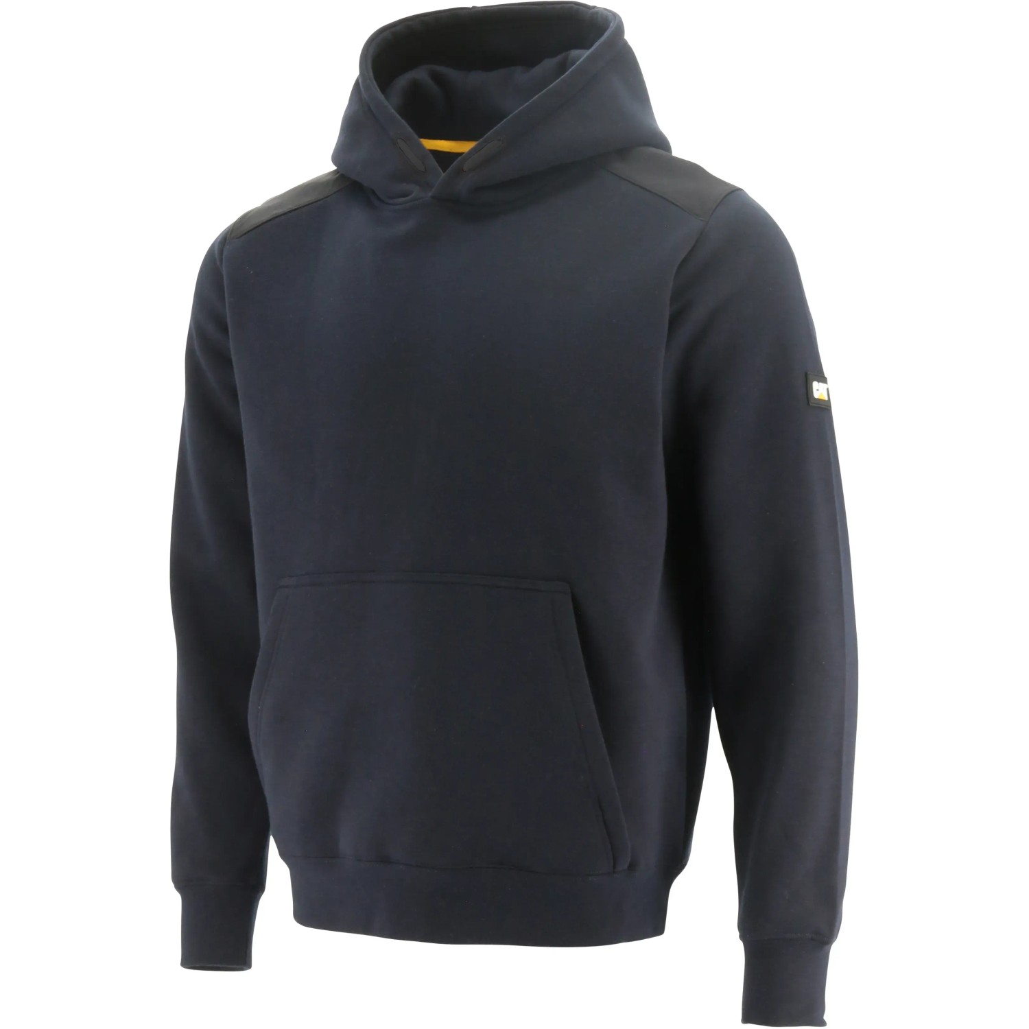 Marineblauer Cat Kapuzenpullover Essential für Arbeitskleidung mit Kängurutasche.