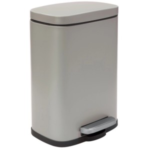 Spirella Akira Kosmetikeimer 5L in Taupe Matt mit Fußpedal.