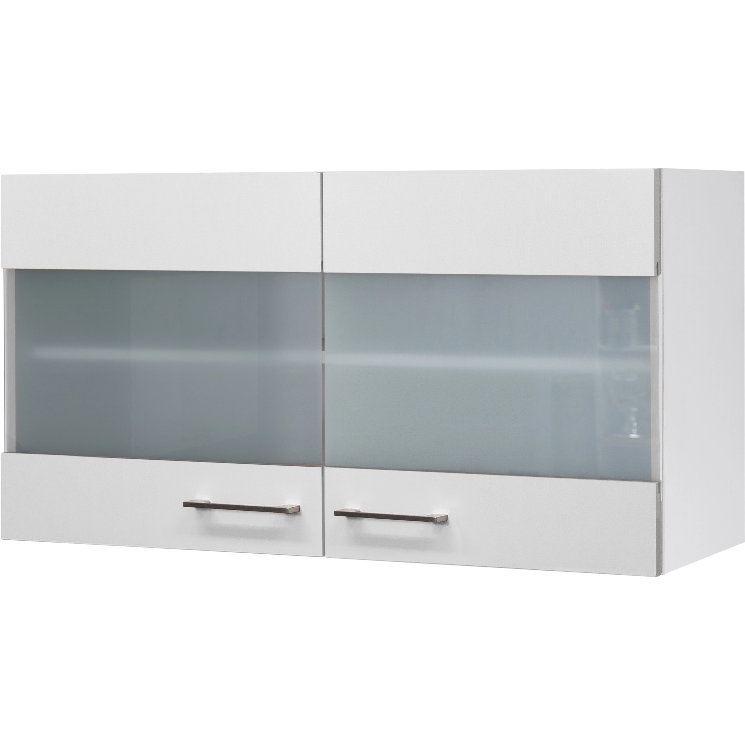 Flex-Well Exclusiv Glas-Hängeschrank Joelina 100 cm Weiß