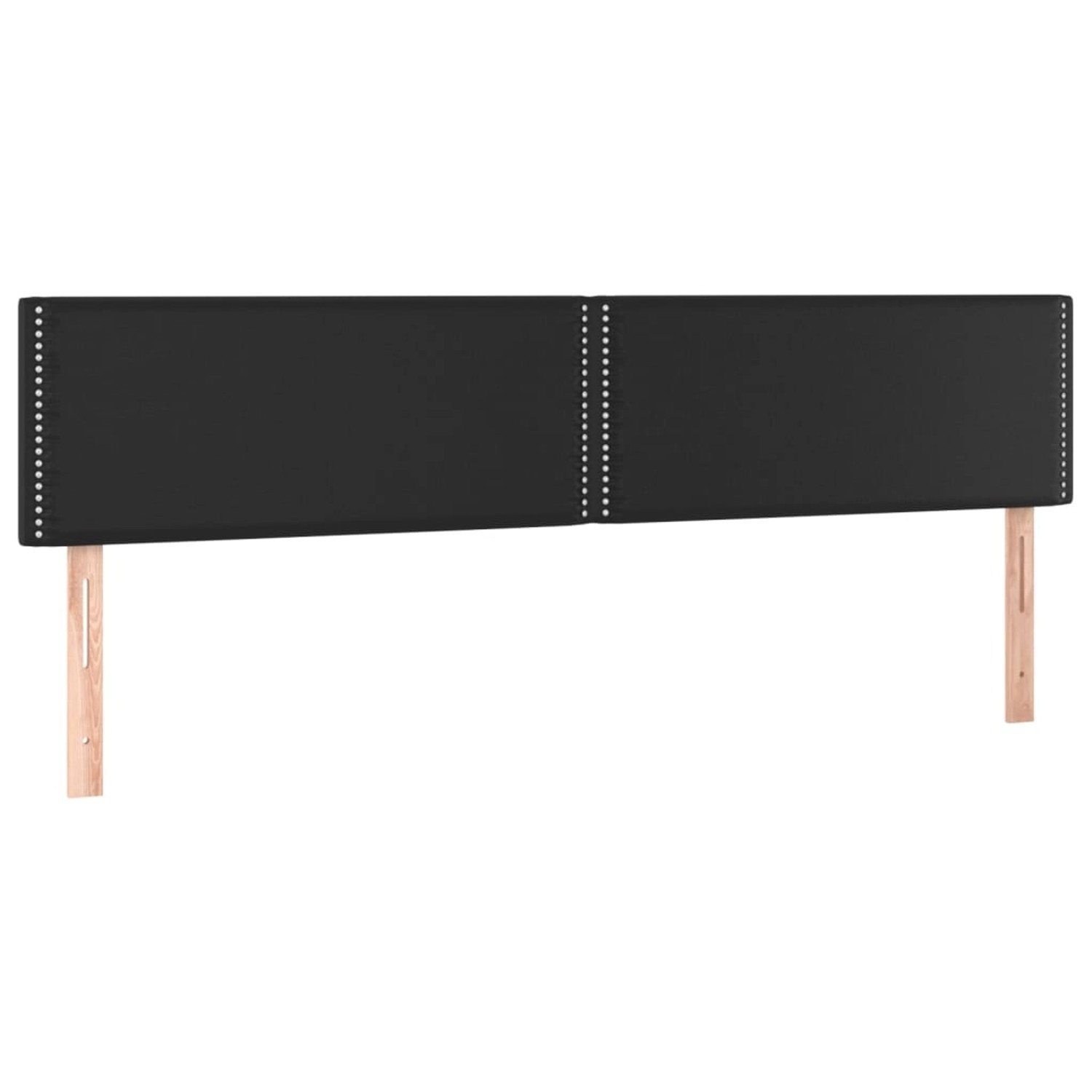 vidaXL LED Kopfteil Schwarz 160x5x78/88 cm Kunstleder 3121568