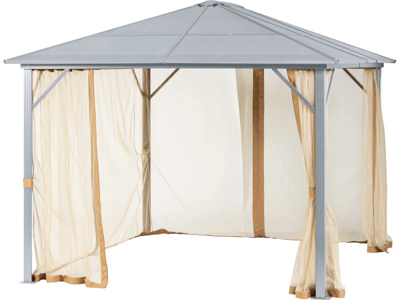 Tanxianzhe Pavillon-Mückennetz Als Ersatz – 4-teilig, Khaki, Mit Reißverschluss, Für 20-30 Cm Pavillons