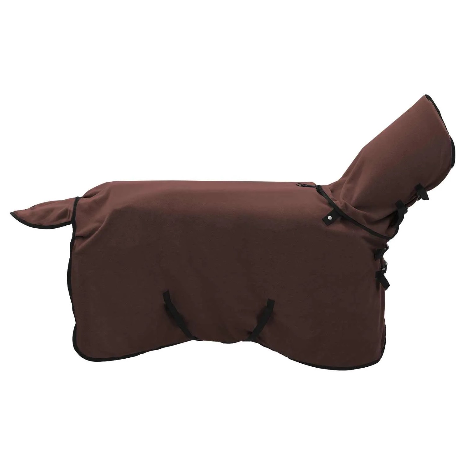 vidaXL Pferdedecke Volles Dunkelbraun Polyester 42013271