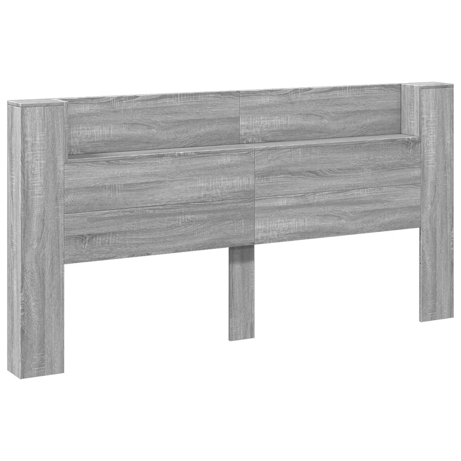 vidaXL Kopfteil Graues Sonoma 200 x 16,5 x 103,5 cm Holzwerkstoff 3418698