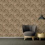 PROFHOME Vliestapete in Holzoptik, braun/beige, für Wohnräume. Dekorative Tapete mit natürlichem Look.