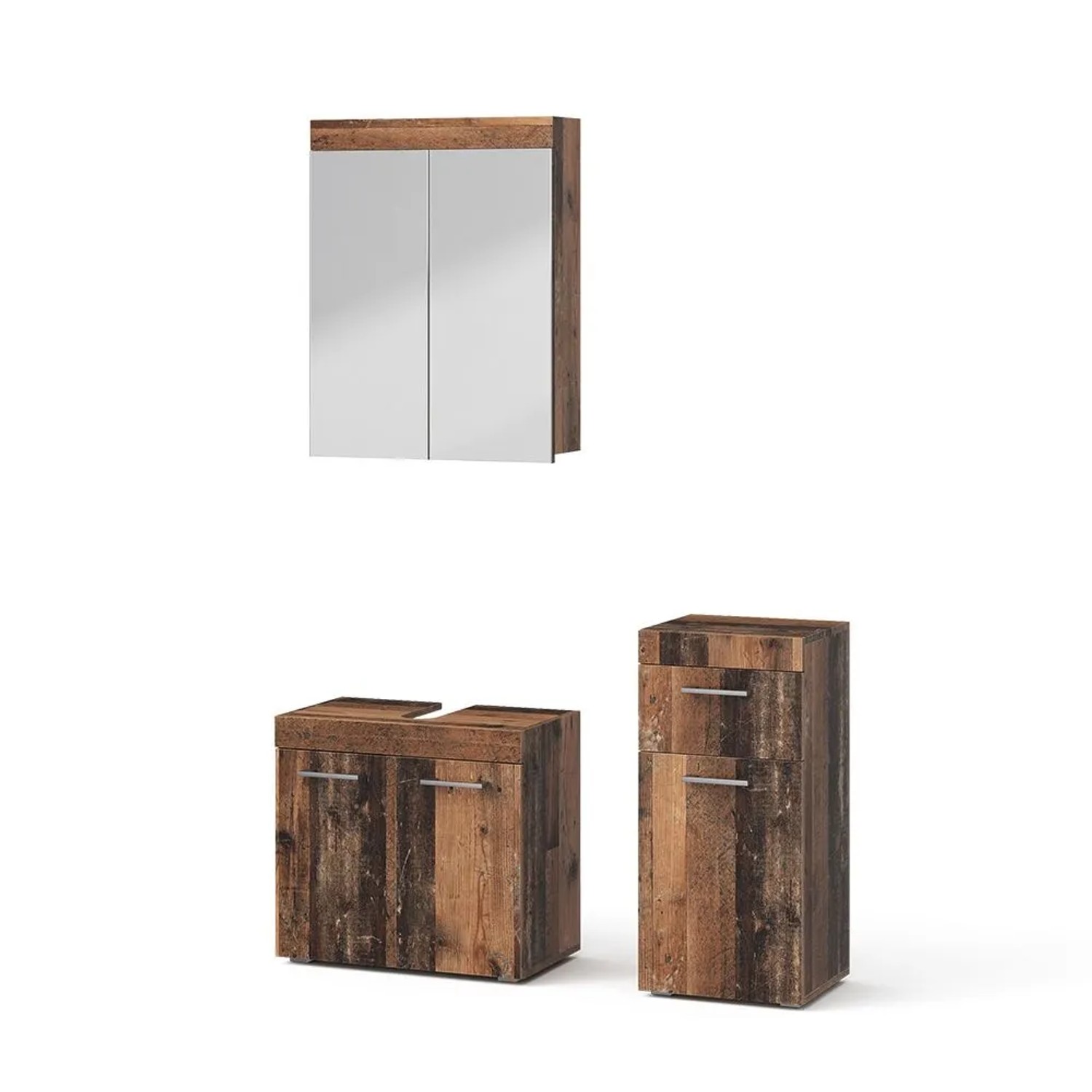 Vicco Badmöbel-Set Luna Oldstyle 60 x 56 3-teilig