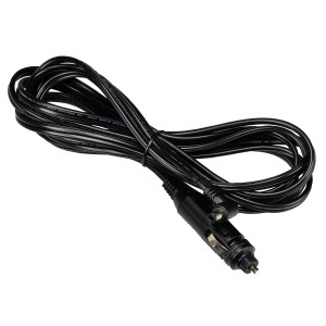 Schwarzes Stromkabel mit Stecker für Einhell Power X-Change Akku-Lampe.