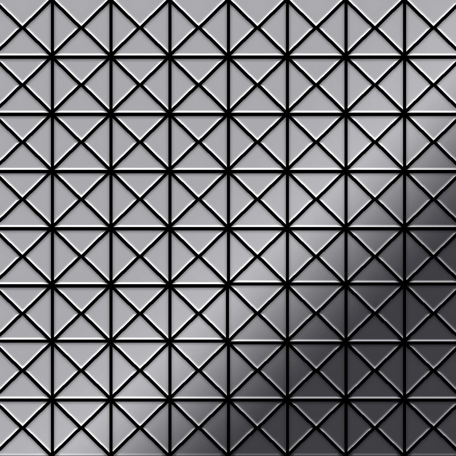 ALLOY Mosaik Fliese Massiv Metall Edelstahl Hochglänzend Grau 1,6mm Stark D günstig online kaufen