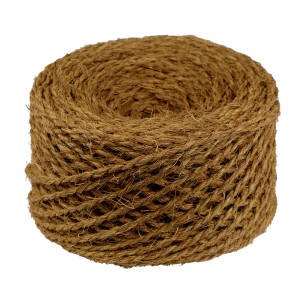 Baumbindeband aus Kokosfaser, 100 m Rolle, braunes Naturseil für Garten und Pflanzen.