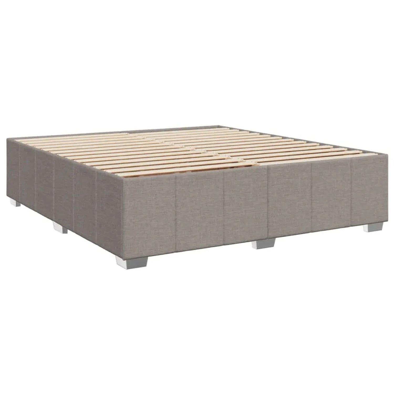 vidaXL Bettgestell ohne Matratze Taupe 180x200 cm Stoff 3284857 günstig online kaufen