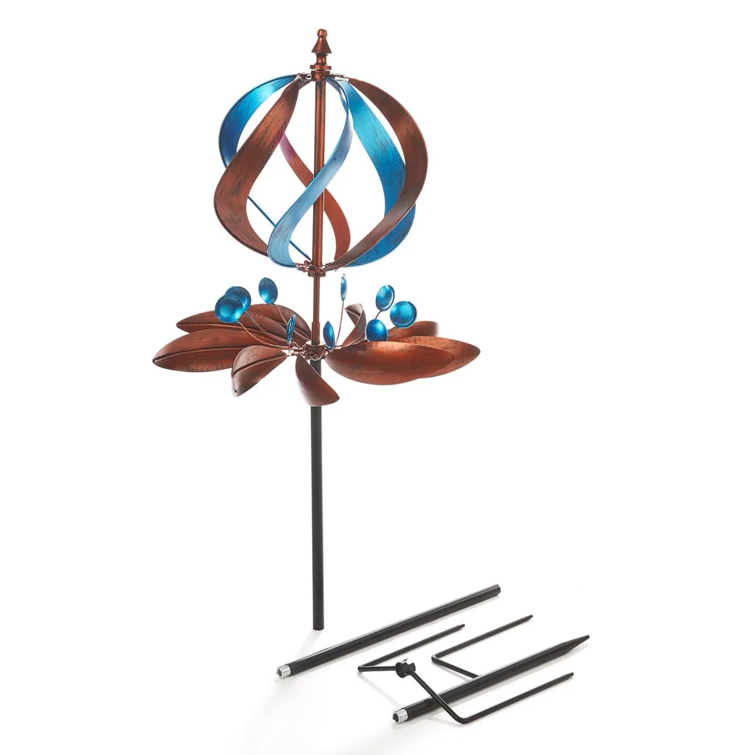 Kobolo Windrad Gartenstecker Dekostecker Windspiel XXL TWIRL_4