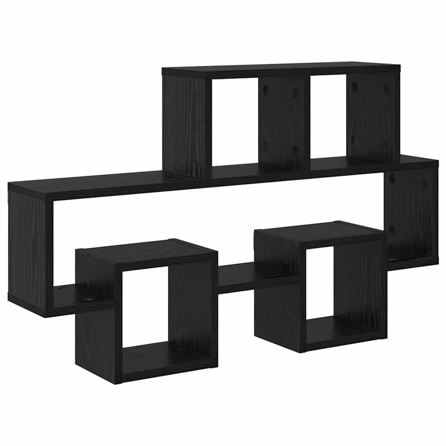 vidaXL Wandregal Schwarz Eichen-Optik 82 x 15 x 51 cm Holzwerkstoff 875184