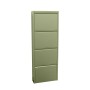 ebuy24 Pisa Schuhschrank mit 4 Klappen in Metall Grün.