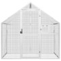 vidaXL Voliere Silbern 179x100x185 cm Aluminium_3