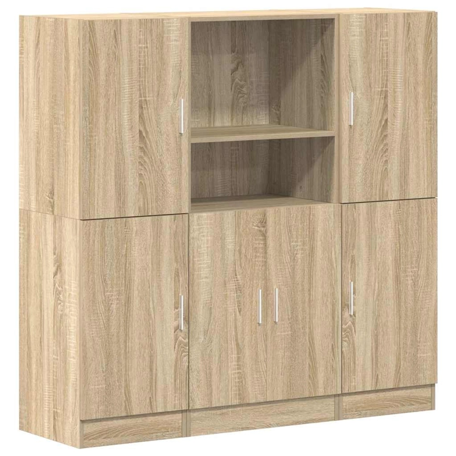 vidaXL 3-Tlg Küchenschrank-Set Sonoma-Eiche Holzwerkstoff 3324153 günstig online kaufen