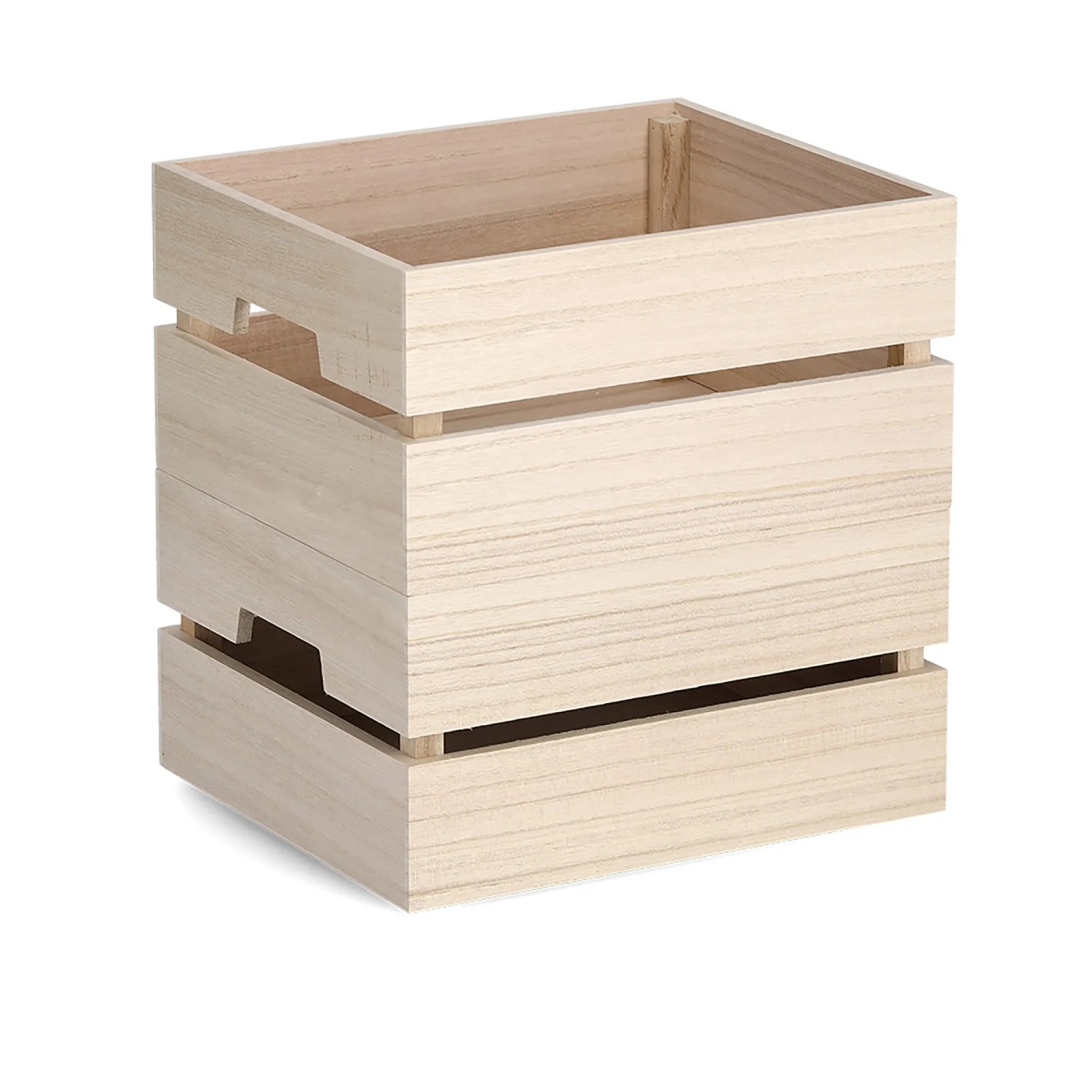 Zeller Allzweckkiste aus Holz, naturfarben, 14,5x24x28 cm. Aufbewahrungsbox für Ordnung.