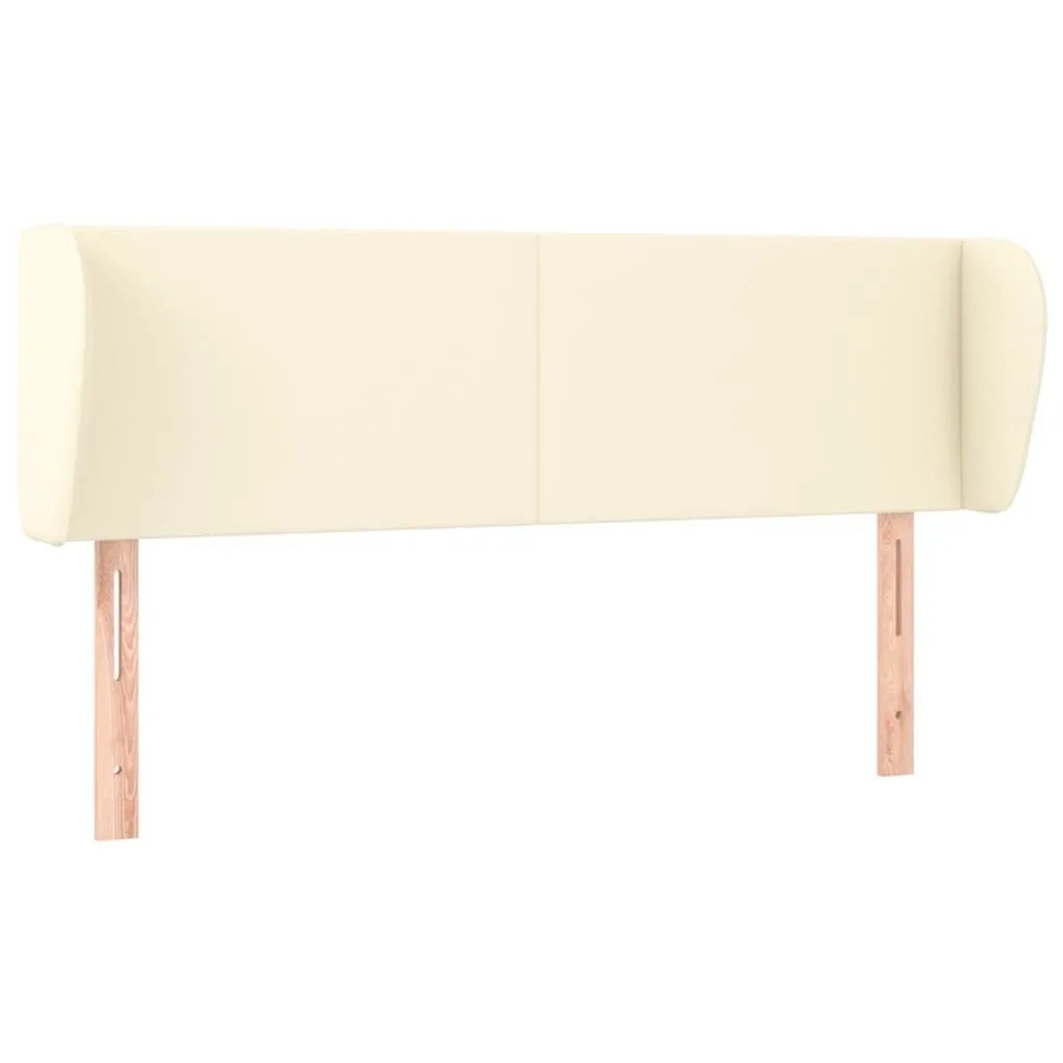 vidaXL Kopfteil mit Ohren Creme 147x23x78/88 cm Kunstleder 3116956