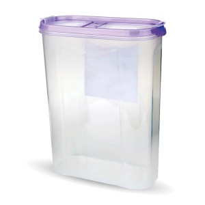 2er-Pack Bestlivings Frischhaltebox Schüttdose, 2,8 Liter, lila Deckel. Vorratsdose aus Kunststoff.