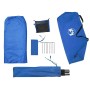 vidaXL Strandzelt Azurblau: Zeltplane, Heringe, Tasche und Zubehör für Camping.