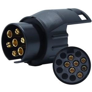 CCLIFE 7 auf 13-polig Adapter Stecker für Anhänger KFZ Fahrradhänger 12V