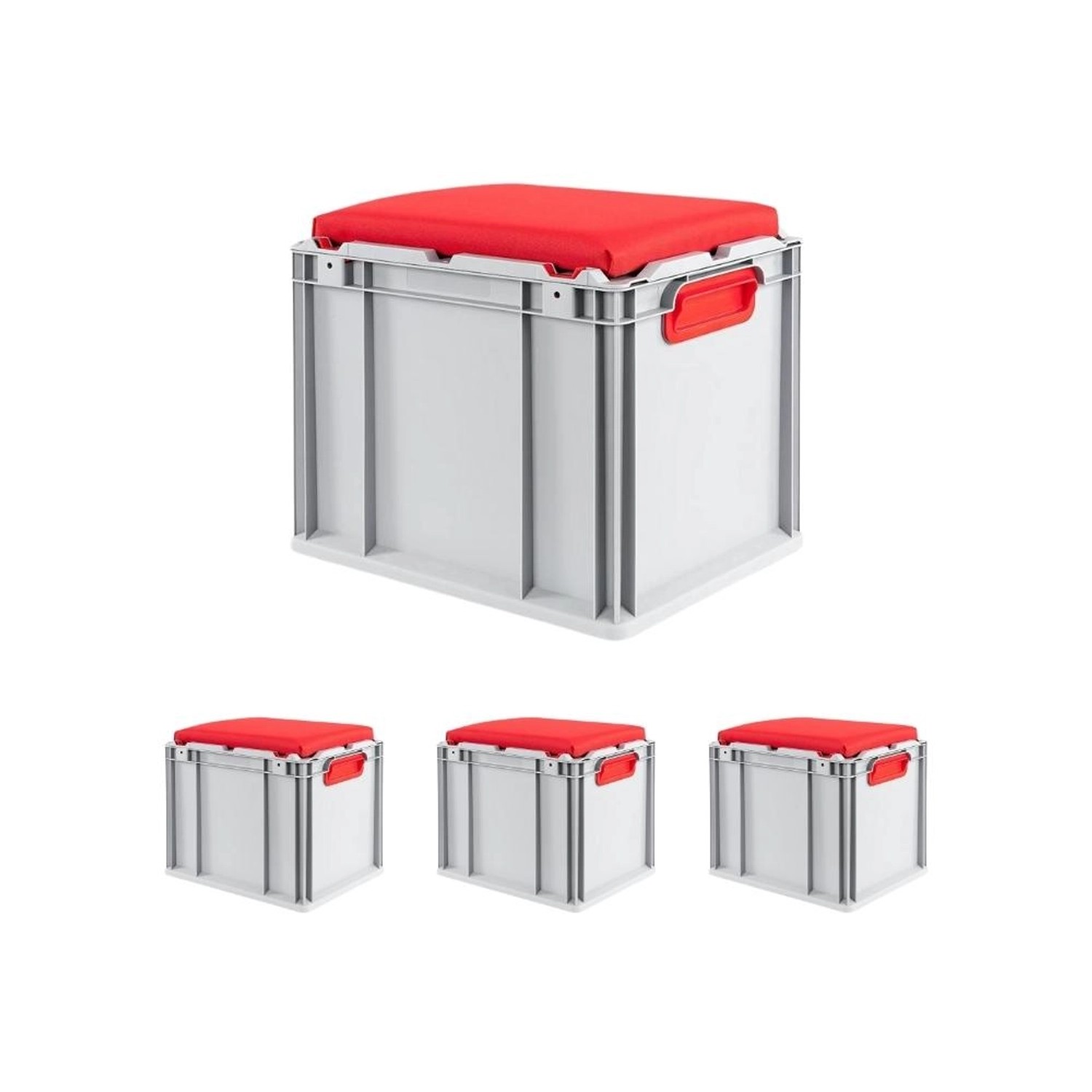 PROREGAL SparSet 4x Eurobox NextGen Seat Box Rot HxBxT 365 x 30 x 40 cm 30 günstig online kaufen