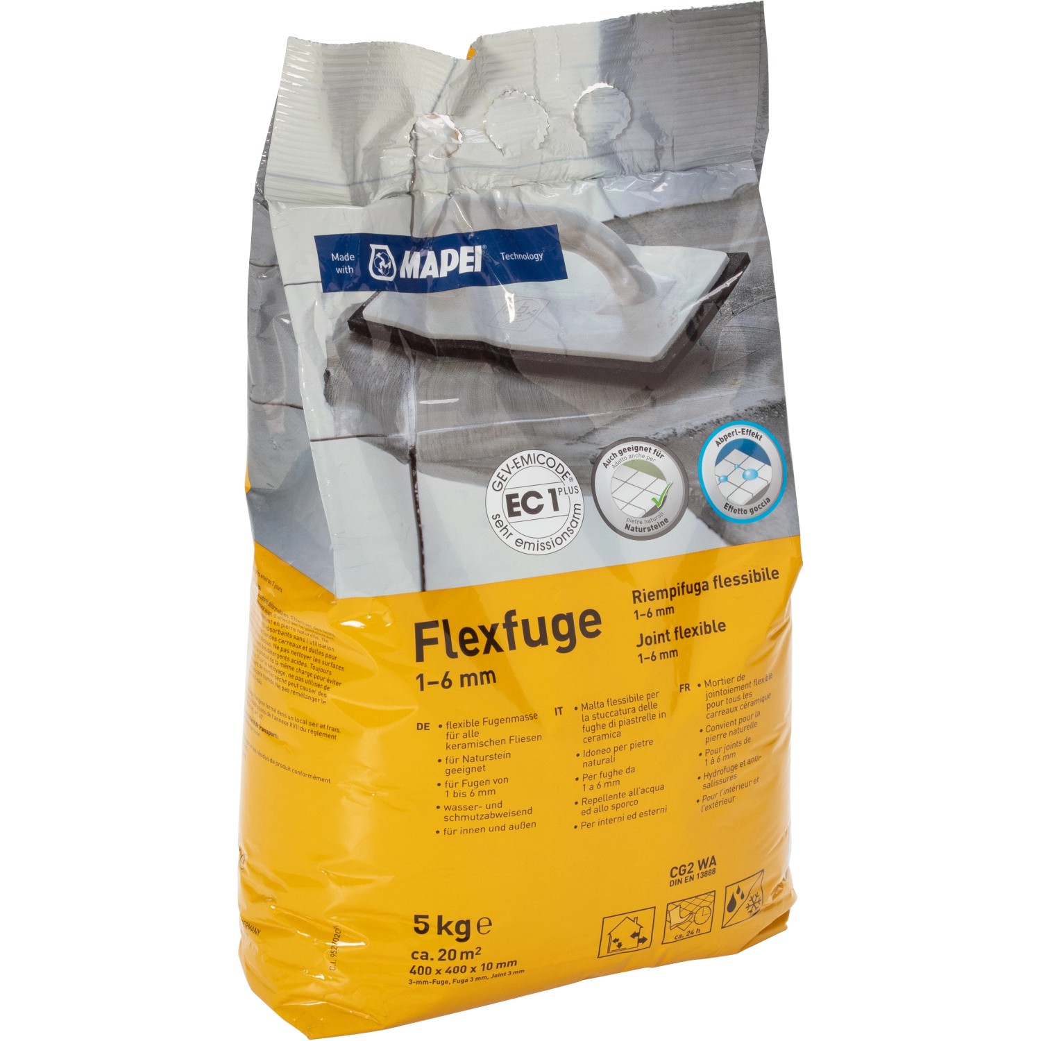 Flexfuge für 1 - 6 mm Fugenbreite Grau 5 kg