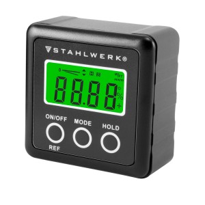 STAHLWERK Digitaler Winkelmesser LB-360 ST, Neigungsmesser mit LCD-Display.