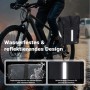 Wiltec Gepäckträgertasche matt schwarz 16L am Fahrrad, wasserdicht mit reflektierenden Elementen für Sichtbarkeit.