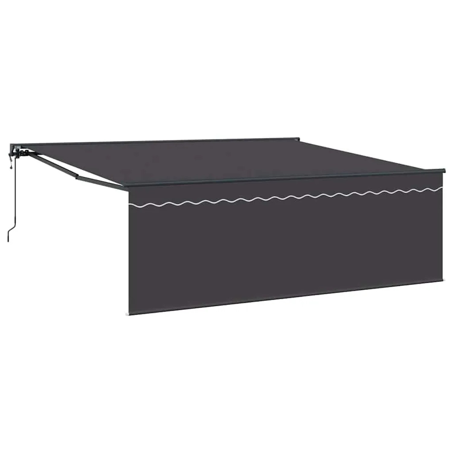 vidaXL Einziehbare Markise Anthrazit 400 x 300 cm 3330504