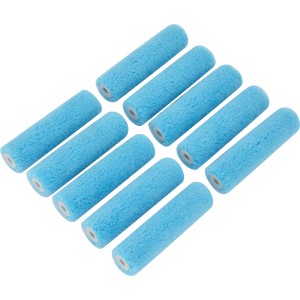 10er-Set LUX Teflon Farbwalzen, 10 cm breit, für Lacke und Lasuren.