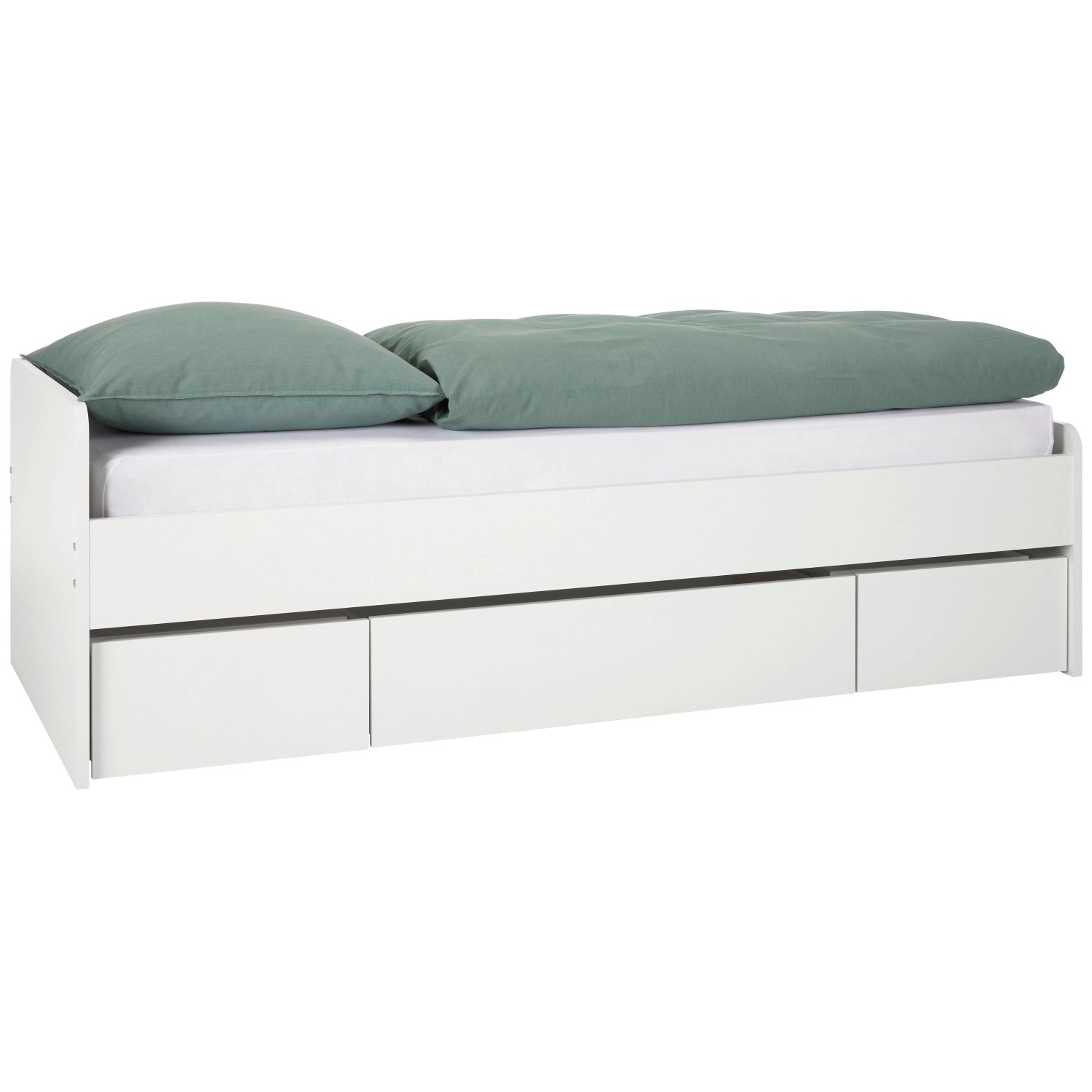 Based Bett in Weiß ca. 90x200cm