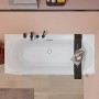 Villeroy & Boch Rechteckwanne Loop & Friends, 170x75 cm, Weiß Alpin, mit ovalem Innenraum.