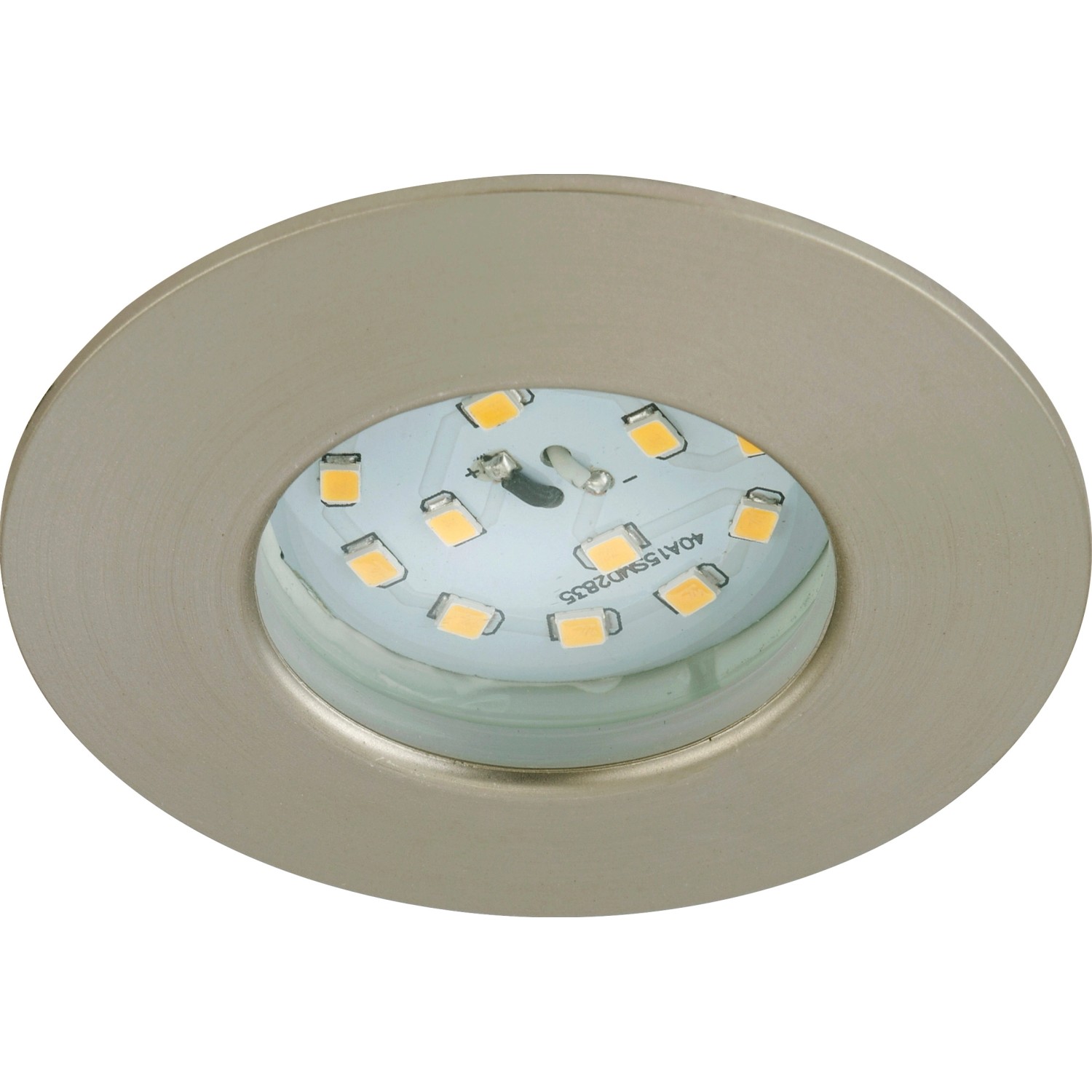 Briloner LED-Einbauleuchte Attach 1er-Set starr Nickel matt