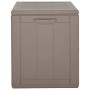 Braune VidaXL Gartenbox, 180 L, aus PP Rattan für Garten, Terrasse & Balkon.