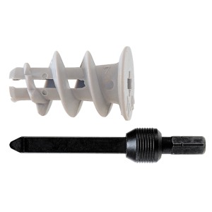 Fischer Gipskartondübel GK mit Setzwerkzeug, geeignet für Gipskartonplatten.