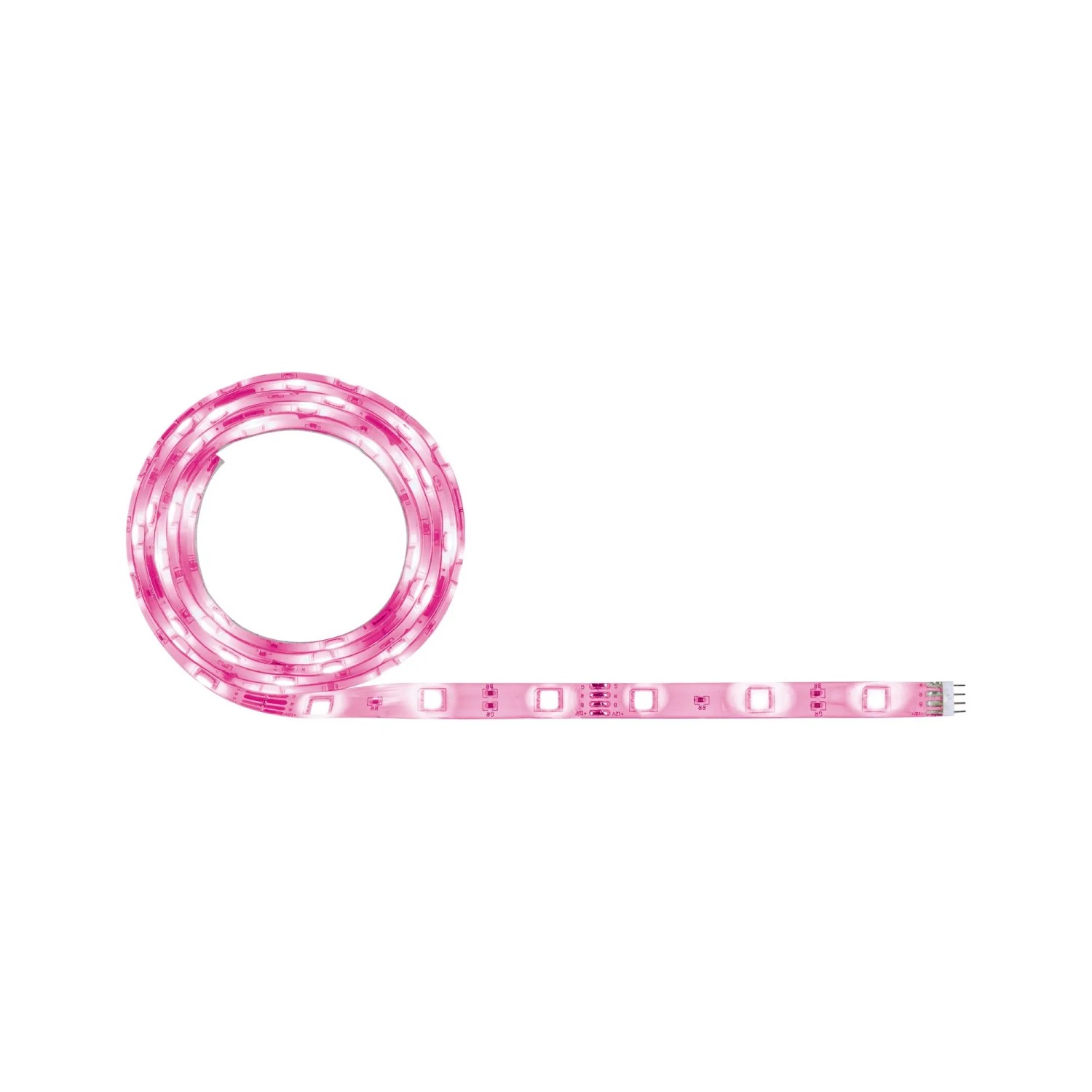Paulmann SimpLED Strip, 1,5m, RGB, weiß, aus Metall und Kunststoff. LED-Streifen, flexibel und kürzbar.