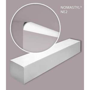NOEL & MARQUET NMC NE2 PURE-Box Eckleisten, 60er Set, weiße Stuckleisten für den Innenbereich.