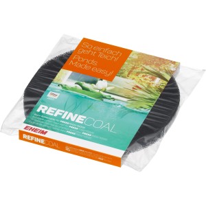 Eheim Refinecoal Aktivkohlevlies Rund für Teichfilter, verpackt.