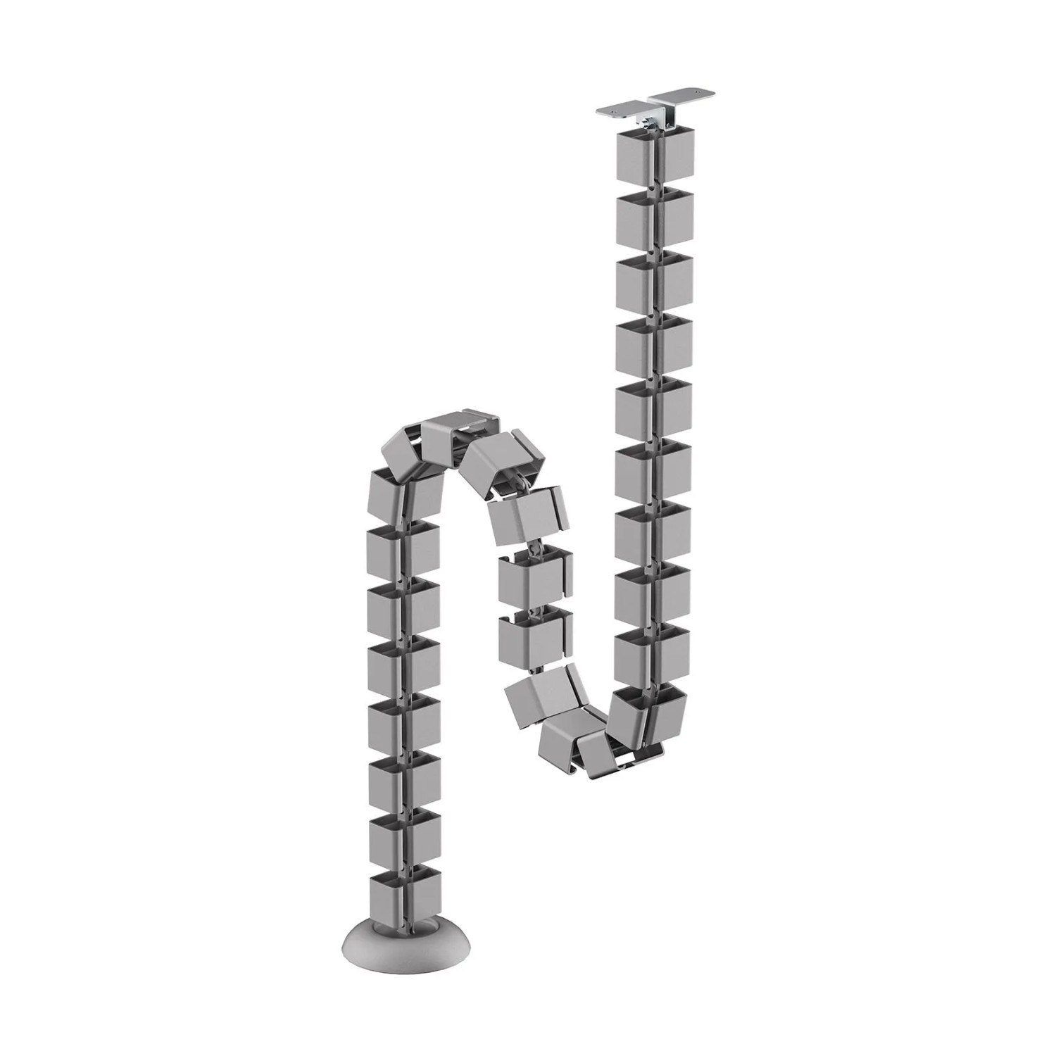 SOTECH CAVO Kabelführung Senkrecht Grau mit 27 Segmenten für Schreibtischhöhen Bis 1300 mm Ideal für Höhenverstellbare Tischgestelle
