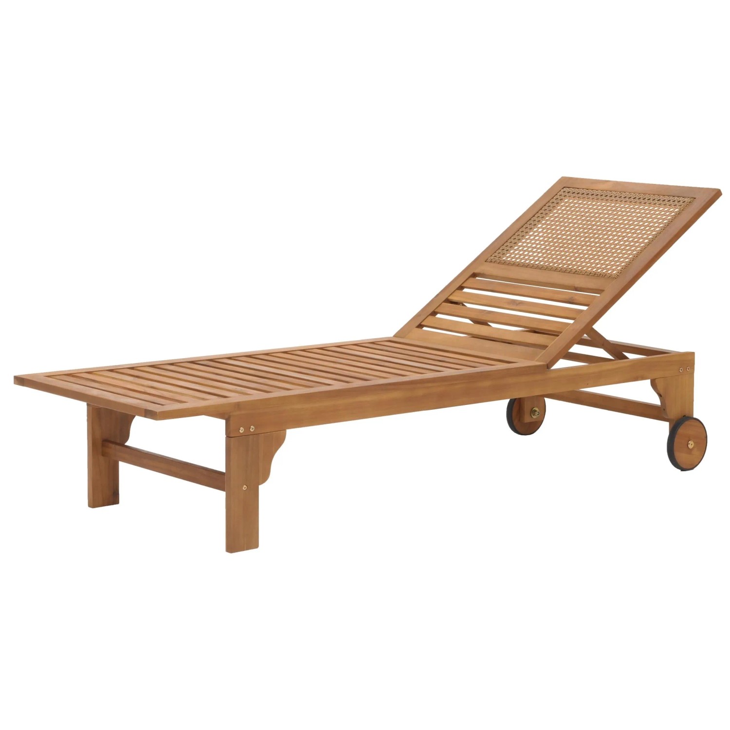 MCW Sonnenliege N48 Massiv-Holz Akazie