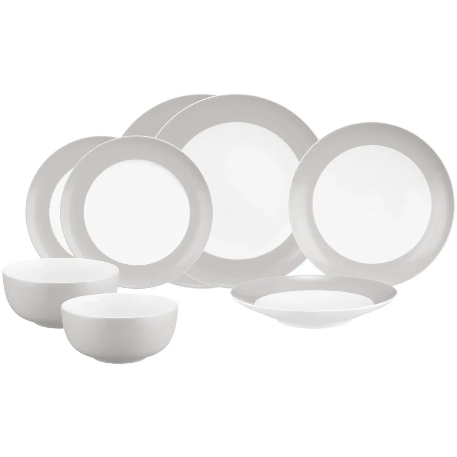 Seltmann Weiden Liberty Pure Colors Einsteiger-Set 8-teilig New Grey