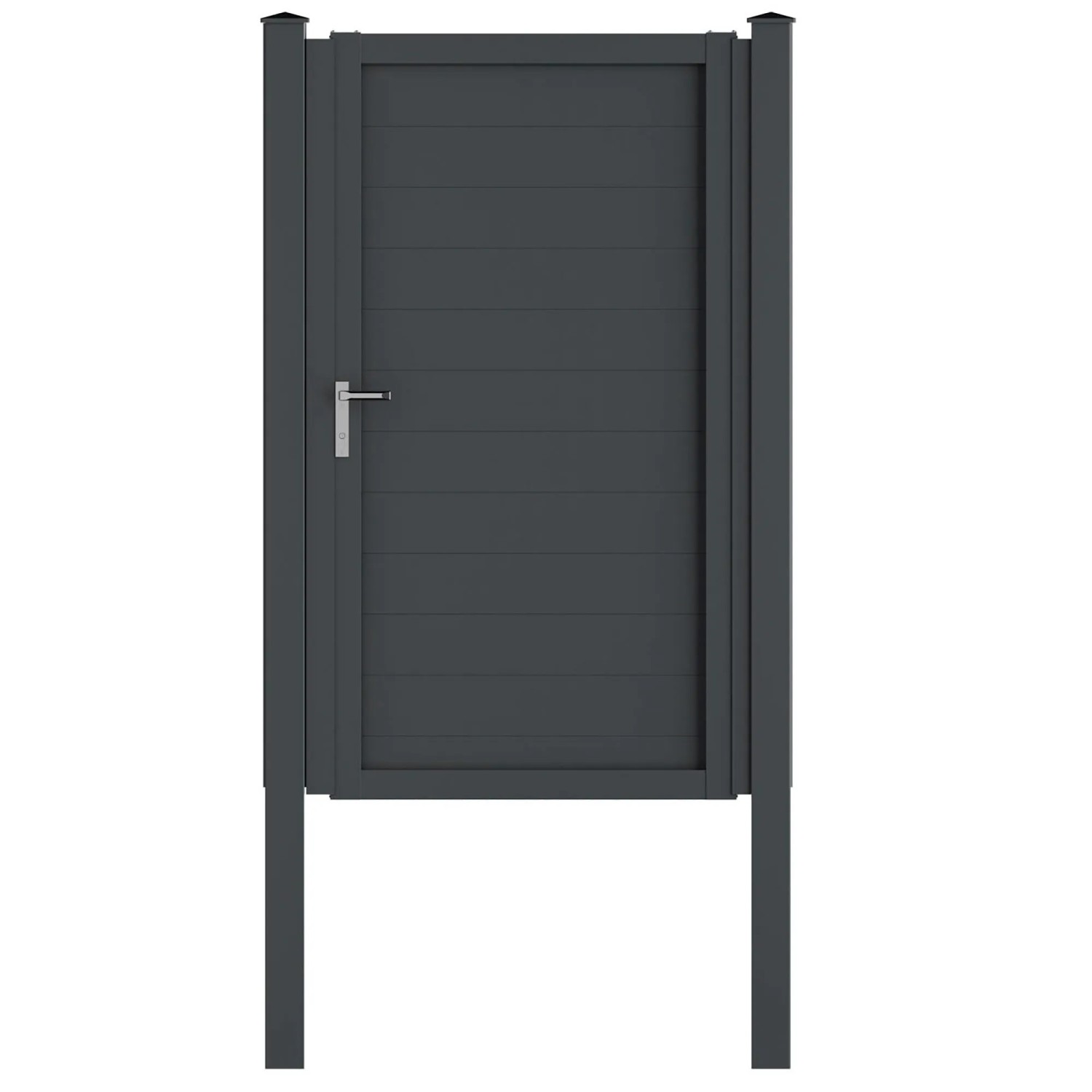 Vidual Gartentor Swing-snap 140 Anthrazit 1,8 m x 1 m