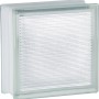 Fuchs Glasstein Xenon 19x19x8 cm mit horizontaler Struktur für Innen & Außen.