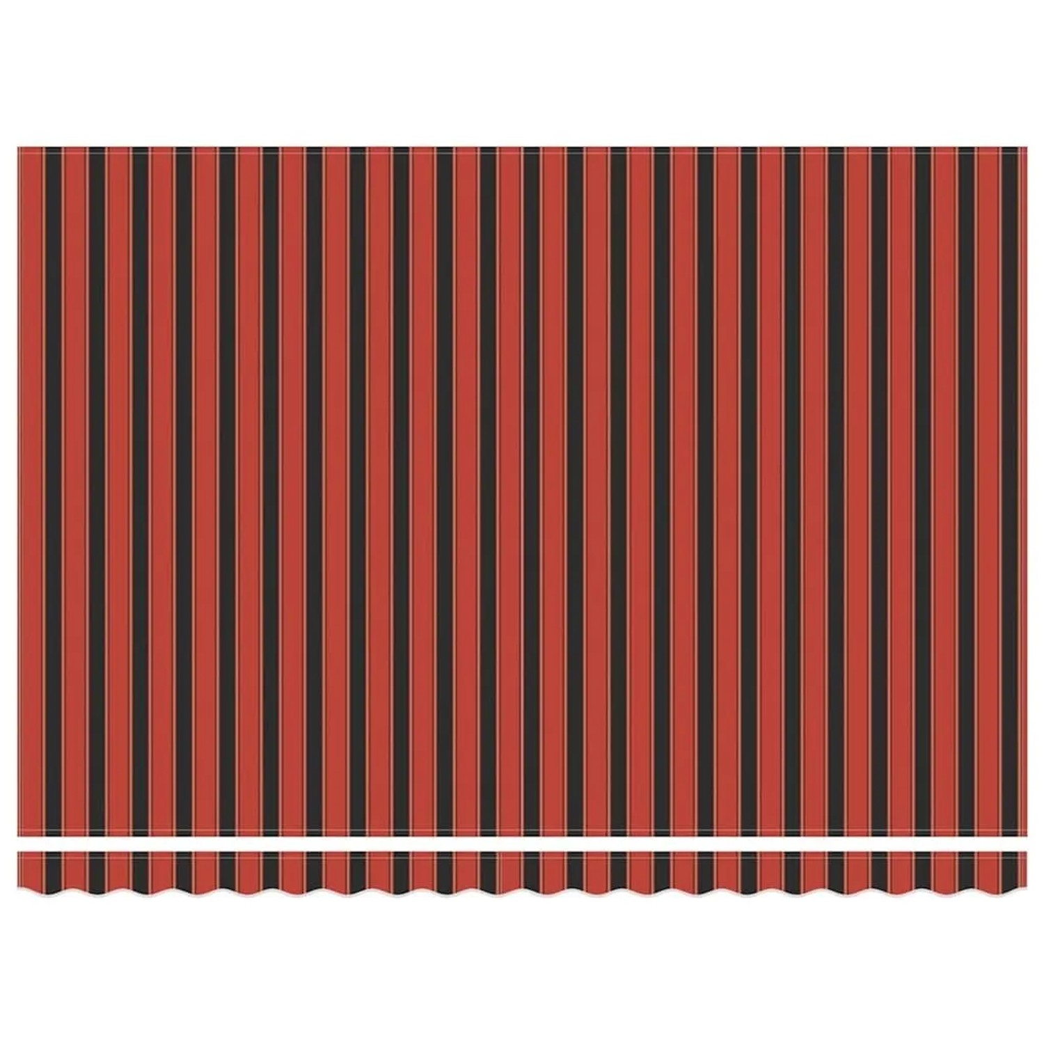 vidaXL Einziehbare Markise, orange-braun gestreift, 450x300 cm, ideal für Terrasse & Balkon.