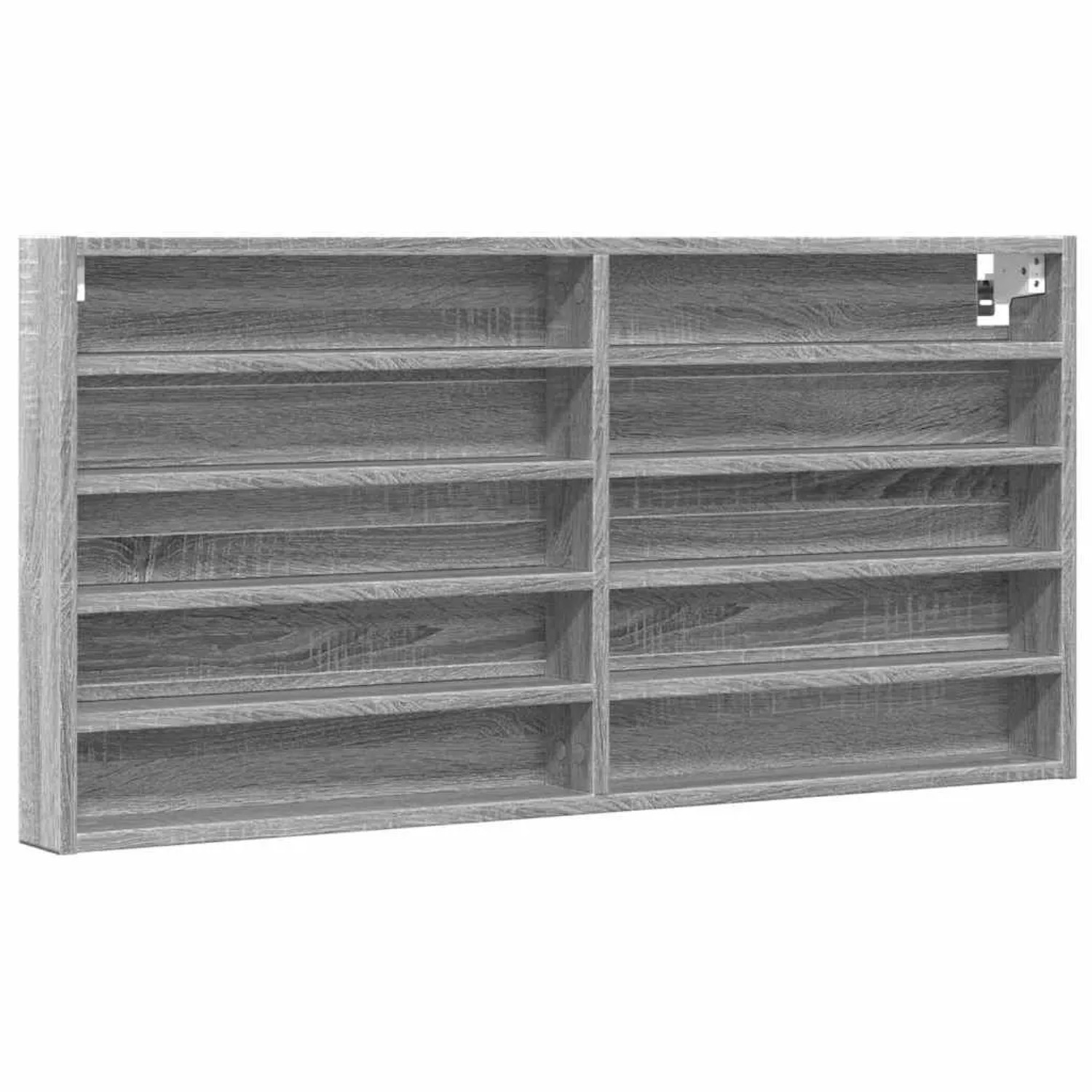 vidaXL Vitrinenschrank Grau Sonoma 100x8,5x50 cm Holzwerkstoff 847952