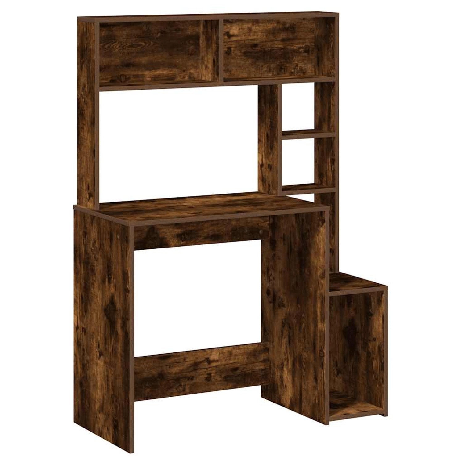 vidaXL Schreibtisch mit Regal Räuchereiche 100x45x140 cm Holzwerkstoff 8604 günstig online kaufen