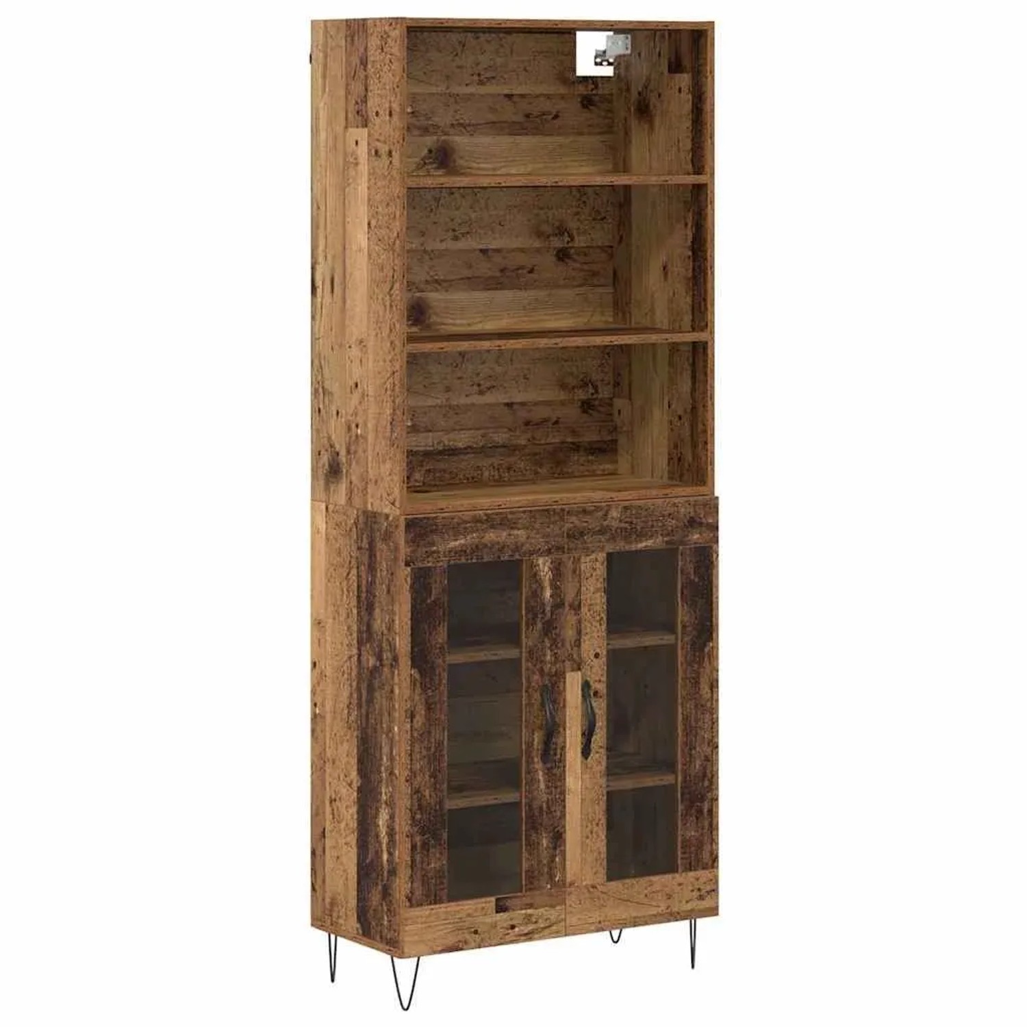 vidaXL Highboard 2-Tlg Altholz Holzwerkstoff 3403171 günstig online kaufen
